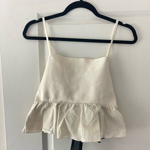 ZARA top with tie bow in the back
